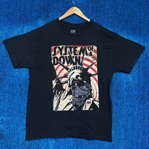 System of a Down Lady Liberty Protesting NuMetal Band Tee L